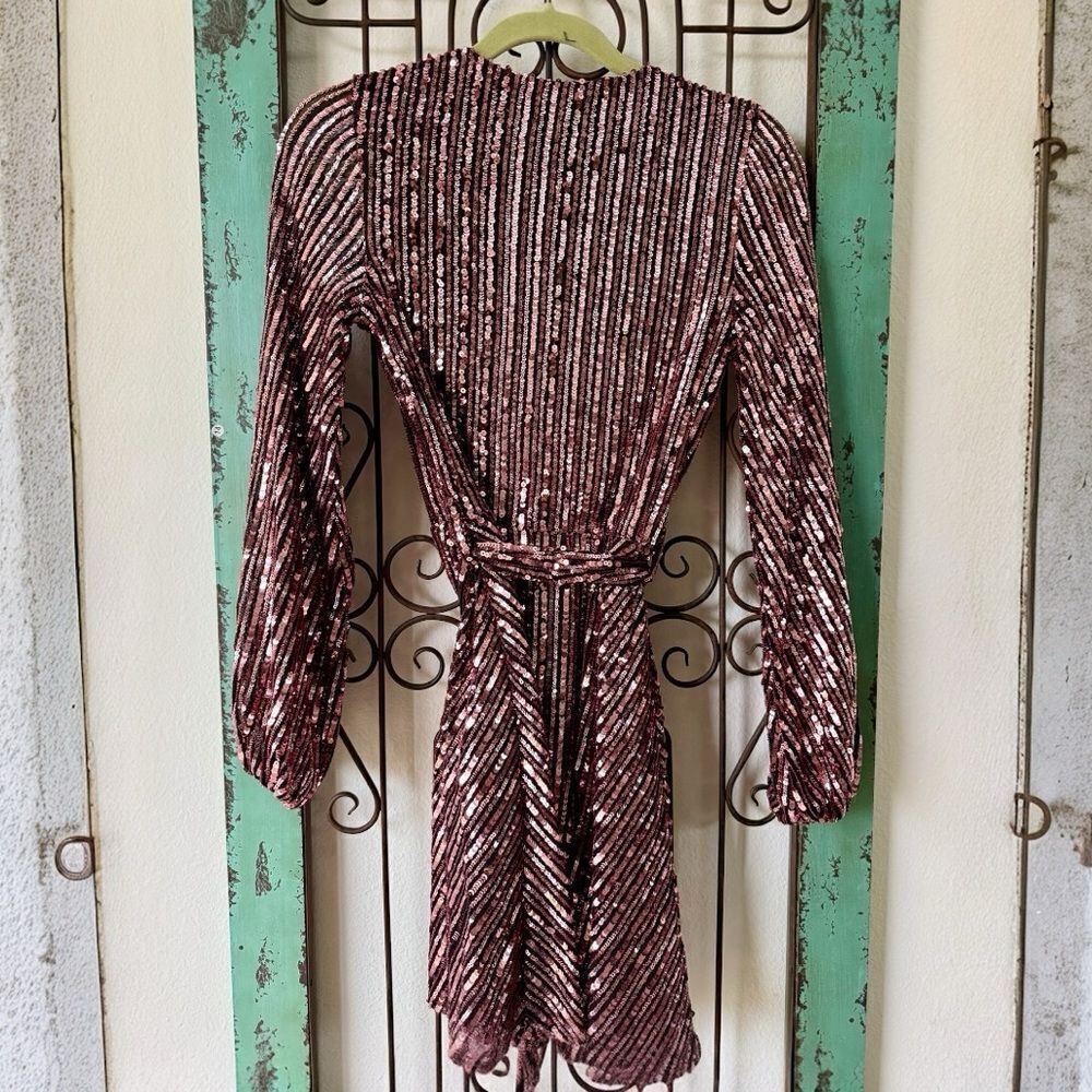 Revolve presents Bardot sequined flirty mini. Size XS - Picture 4 of 7